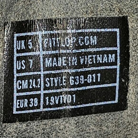 FitFlop Lulu Superglitz Silver Metallic Platform Thong Toe Post Sandals Size 7 - Picture 8 of 9